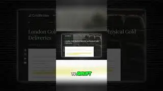 Global Gold Crisis: 393 Tons Airlifted!