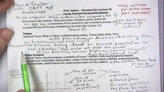 ECE402 Lecture 12 (Spectral Analysis/Synthesis, Part 1)