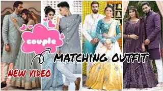 couple matching outfits / couple matching outfit for engagement / matching dress for wedding #couple