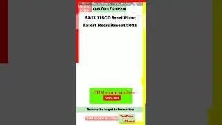 SAIL IISCO Steel latest vacancies 2024 #job #india #shortvideo #sail