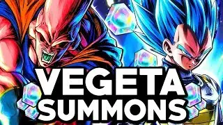 NEW VEGETA BLUE BANNER SUMMONS ALL STEPS! Dragon Ball Legends 1 Year Anniversary FREE Summons