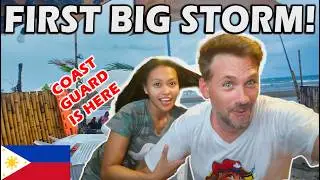 First Big Storm Slams My New Beach Bar In Roxas City Philippines