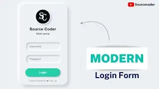 Modern Login Form in HTML and CSS | Make Login Form in HTML and CSS | Source coder 2022
