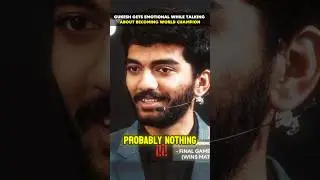 Gukesh Gets EMOTIONAL DURING the INTERVIEW After Becoming World Chess Champion