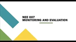 Monitoring & Evaluation Essentials  Monitoring and Evaluation Tutorial