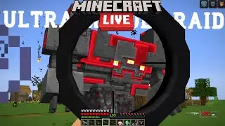 Minecraft GrandMaster Modded Raid vs Modern Weapons In Minecrft Live 🔴