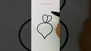 Beetroot 🫜 drawing easy #drawing #art #glitterart #jasimdrawing #vegetables #purple #red #color