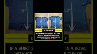How to make shrink shirt to its normal size #shortvideo #fact