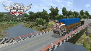 Epic Indian Truck Driving on Beautiful Roads | Bridge Crossing, Traffic & Realistic Gameplay
