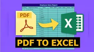 Comment convertir un PDF en Excel !