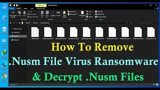 Nusm Ransomware (.Nusm File Virus) Removal + Decrypt .nusm Files
