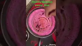 Healthy and Tasty Beetroot Paneer Dosa#youtubeshorts#shortfeeds#ytshorts#cooking#healthy#shorts