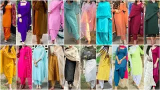 100% Latest And Attractive Plain Punjabi Suit Design Ideas for Girls 2025