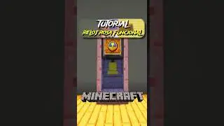 🕰️TUTORIAL RELOJ FUNCIONAL EN MINECRAFT #minecraft #shorts