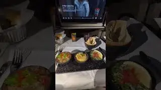 Arabic mezze on Qatar airways #travel #shorts #planefood #qatarairways #qsuites #aviation #plane