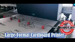 Large-Format Cardboard  Single-Pass Digital Printer! (4 EpsonA3+ Heads） #cardboard #printing