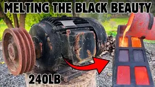 The Black Beauty Melt Down - Trash To Treasure - BigStackD Copper Shredding & Granulating