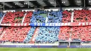 Caen - Lyon, tifo MNK96 09/05/2015