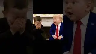 Trump Ai baby trump Ai #ai #funny #shortsviral #viral #aishorts #memes #trump #america #usa #funnyai