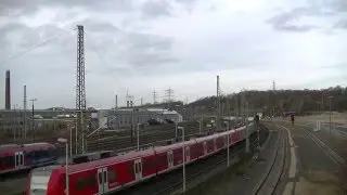 BR 643 and BR 425 (double) entering Herzogenrath Station at the same time