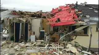 Massive House Explosion Aftermath | Drone Footage (4K Cinematic View)