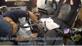 Next Level GT Lite Racing Simulator Assembly & Setup | Logitech Wheel, Pedal & Shifter Setup
