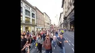 NO GREEN PASS PROTEST, Bologna, Italy,  September 4, 2021