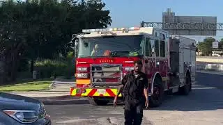 Austin Fire Department Engine 23 Responding & ATCEMS Responding