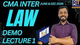CMA Inter Law 1st Class | Introduction to Business Laws | CMA Inter June & Dec 2026 | Ritesh Tiwari
