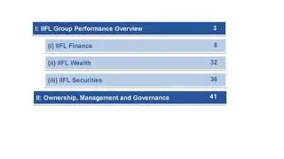 IIFL Holdings Limited Investor Presentation for March 2019 results