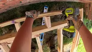 Building a deck for garden raised bed - Part 6