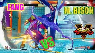 SFV CE💥FANG vs M.BISON🔥1080p 60FPS FHD Fight. Street Fighter FIVE FANG vs M.BISON PS 5 FANG M BISON