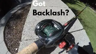 How to Remove BACKLASH from a Baitcaster - Easy Technique!
