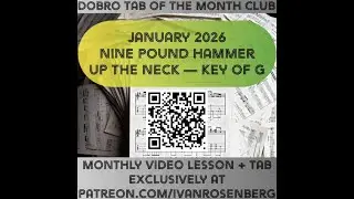 Free Preview  &mdash; Dobro Tab of the Month Club: Nine Pound Hammer with Onscreen Tab &mdash; Ivan Rosenberg