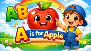 ABC Phonics Song for Kids — A is for Apple 🍎 | Fun Alphabet Learning & Nursery Rhymes
