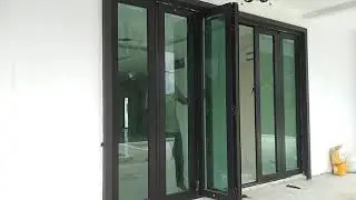 High performance folding doors tempered glass.... Concealed series