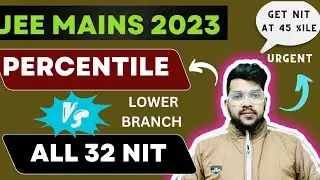 Jee mains 2023 : Minimum percentile for NIT | Safe score category wise #jee_mains #nit_cutoff #jee