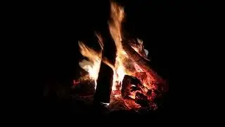 Fal&ograve; campeggio calore e relax 10 ore, Campfire  RELAX 10 hours, Hoguera de campismo relajarse.