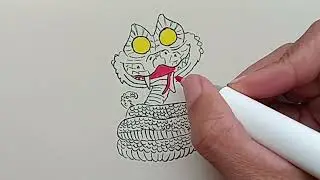 Drawing Funko Pop Gary De'Snake from Zootopia 2