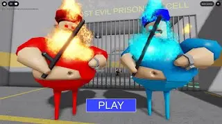 FIRE VS WATER BARRY'S PRISON RUN (OBBY) Roblox Gameplay Walkthrough No Death 4K