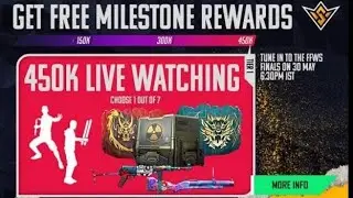 finally we crossed 450k target live watching we can claim ffws rewards for free👍👍#FF