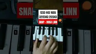 Snap - Rosa Linn ( part 2 ) / piano tutorial / #snap #shorts