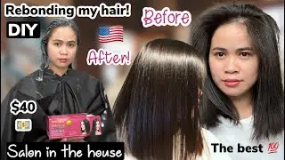Vlog 015: Ahglow straighten hair permanently, DIY/ $40 but worth it naman!