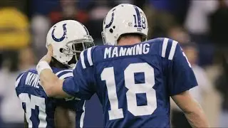 2003 AFC Wild Card Playoffs Denver Broncos at Indianapolis Colts Jan 4, 2004. Peyton Manning NFL