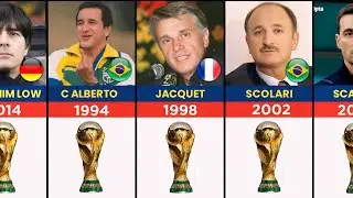 All FIFA World Cup Winner Managers From 1930 to 2022