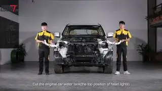 Установка рестайлинага в стиле 2016 года на Toyota Land Cruiser LC 200 2007 - 2015