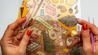 ASMR Scene sticker diy ultra  long collection 30 minutes Satisfying ASMR sounds #sticker #scene
