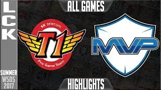 SKT T1 vs MVP Highlights ALL GAMES | LCK Week 5 Summer 2017 | SKT vs MVP