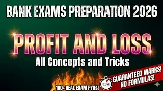 ⛔ Bank Exam 2026 | Profit and Loss Tricks | MP, Discount, Dishonest Seller All Tricks in 1 Video.