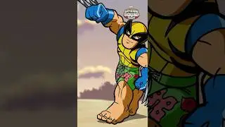 Wolverine plays beach volleyball 🏐🏖️